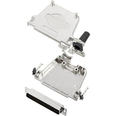 TRU COMPONENTS TCDTZF37DMPK 7709224 D-sub male connector-set 180 ° Aantal polen: 37 Soldeerkelk 1 stuk(s)