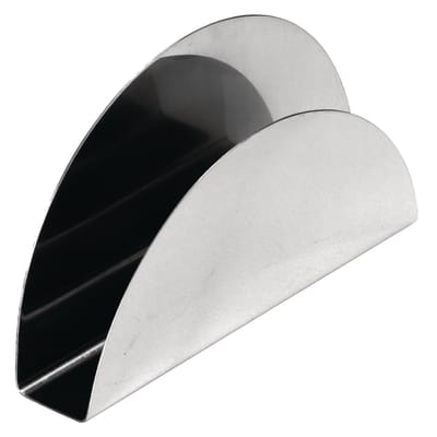 Olympia servethouder universeel - Servettenhouder RVS - 13x2x(H)7,6cm - Horeca Servetten houder