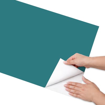 Coloray Meubel Wrap Folie - Turkoois Meubelfolie - 50x100 cm - Decoratiefolie Donker turkoois - Meubel Wrap Folie - Minimalist Meubelfolie - Plakfolie Meubels - Keuken decoratie - Achtergronden en patronen