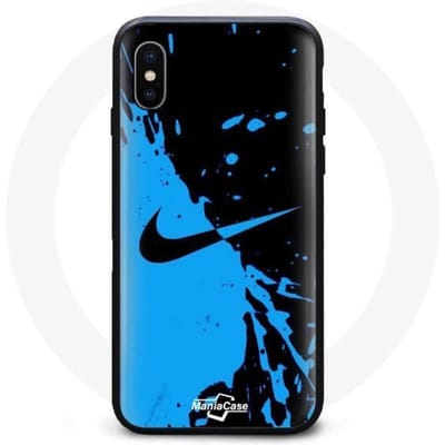 Coque Iphone XS max Nike bleu Noir