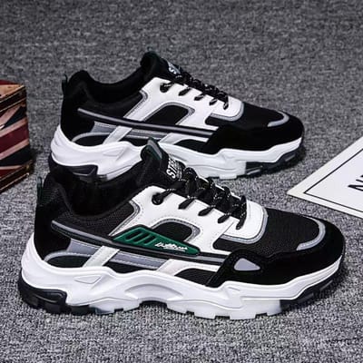 Lente Nieuwe Herenschoenen Basketbalschoenen Casual Lage Top Sportschoenen Comfortabele Haarlevering Lichte Schoenen Heren 44 black