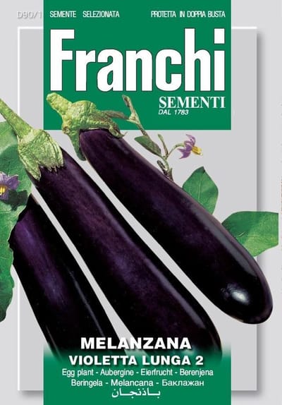 Franchi - Melanzana Violetta Lunga 2 - Aubergine Langwerpig