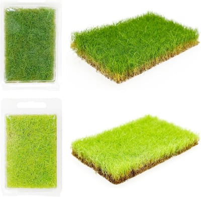 Gras Tufts - Kunstgras Model - Landschap Decoratie - Nylon Materiaal - 6 x 8.5 cm - Groen