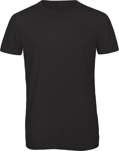 T-shirt met ronde hals 'Triblend men' B&C Collectie Zwart - S