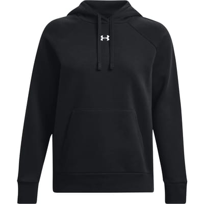 Under Armour UA Rival Fleece Hoodie Dames Sporttrui - Zwart - Wit