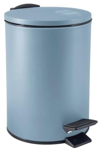 Cosmetica-emmer 3L van roestvrij staal met softclosemechanisme - Blauw