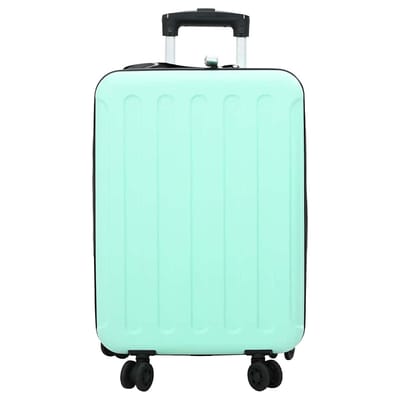 vidaXL - Koffer - met - slot - Mintgroen - 34 - x - 23 - x - 55.5 - cm - ABS - Kunststof