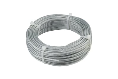 Staalkabel verzinkt PVC 1,5 | 2,5 mm | Bundel 25 meter