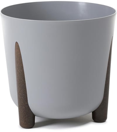 HowHomely Moss Serie - Bloempot - Grijs - 30x28 cm - Inclusief Voering