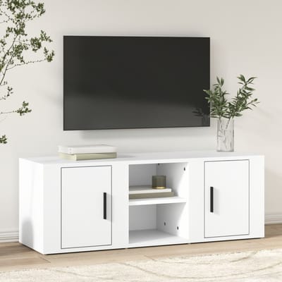 Vidaxl TV-meubel, Wit, 100X31,5X35 Cm, Materiaal Houtvezelplaat