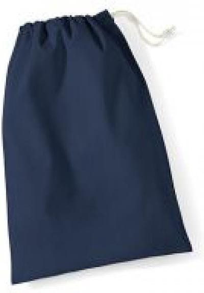 Westford Mill Cotton Stuff Bag WM115 - Navy - XS (14 x 20 cm)