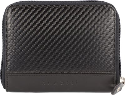 bugatti Portemonnee Comet Wallet With Zip Black Zwart