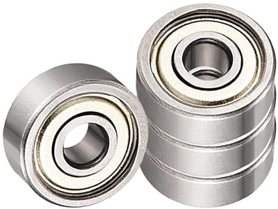 4 Stuks 624ZZ Groefkogellagers - 4mm x 13mm x 5mm, Carbon Staal, Dubbel Afgeschermd voor Motoren en Machines