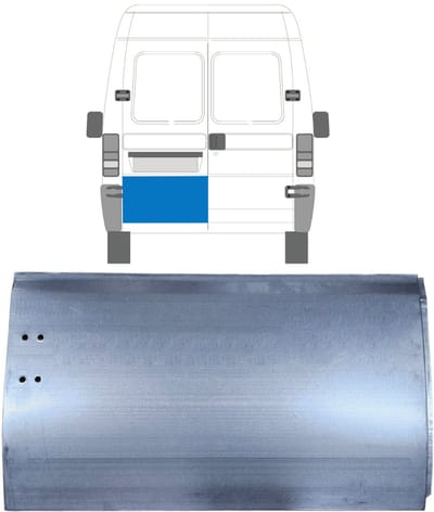 Buiten reparatiepaneel achterste deuren voor Peugeot Boxer 1994-2002 / Links