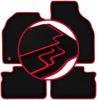 CARLUX-RED automatten voor: Opel Agila A hatchback (2000-2007)