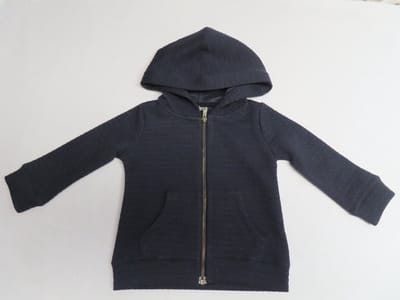 Gilet - Meisje - Marine - Met rits en kap - 2 jaar 92