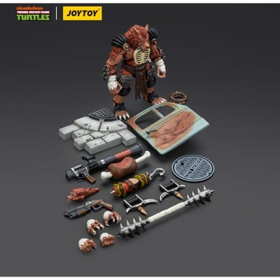 JOYTOY Original TMNT Tortues Ninja Mutantes Adolescentes 1/18 Groundchuck Dirtbag Rahzar Série Complète Figurines d'Action Modèle Jouet Poupée Cadeau