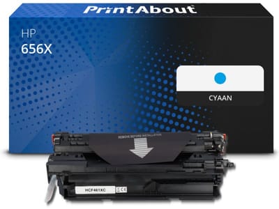 PrintAbout huismerk Toner 656X (CF461X) Cyaan Hoge capaciteit Geschikt voor HP