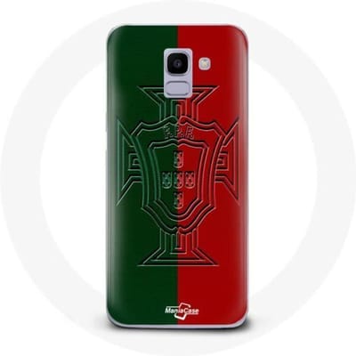 Samsung Galaxy J6 2018 hoesje portugal logo groen en rood