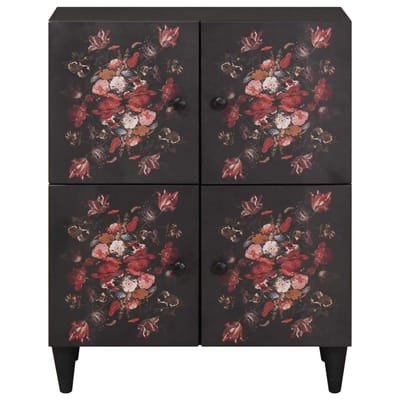 vidaXL - Opbergkasten - Multikleur - 60 - x - 33,5 - x - 75 - cm - Massief - Mango - Hout