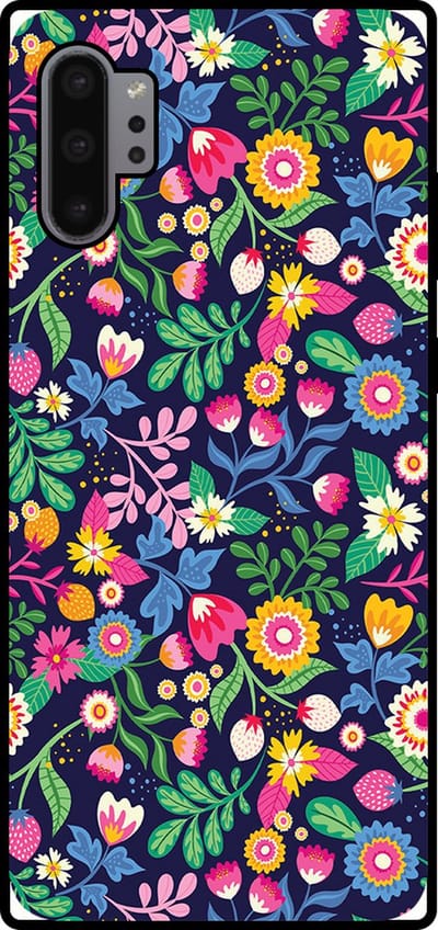 Smartphonica Telefoonhoesje Geschikt voor Samsung Galaxy Note 10 Plus met bloemen opdruk - TPU backcover case flower design geschikt voor Samsung Galaxy Note 10 Plus