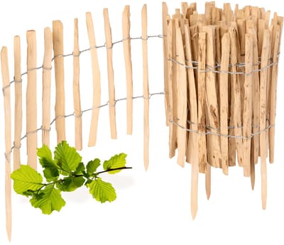 Garronda Tuinafscheiding van Hazelnoten Schutting – Tuinpiketafscheiding – Bedrand – Hout - GD-0156 - 1 Stuk - 50 cm x 500 cm