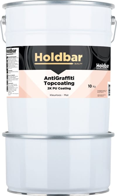 Holdbar Anti Graffiti Topcoating Mat 10 Kg - Maakt Graffiti Verwijderbaar - Graffiti Verwijderen - Glashelder - Transparant - Vrijwel onzichtbaar