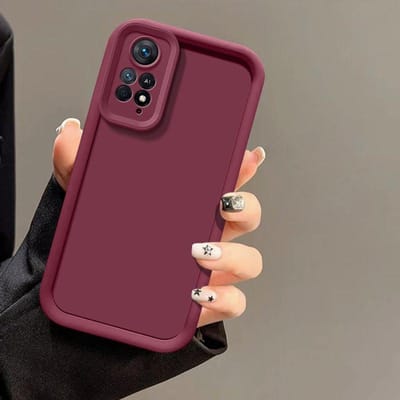 Telefoonhoesje Voor Xiaomi Redmi Note 11 4G Hoesje Redmi Note 11S 4G Bescherming Camera Anti Val Bescherming Mat Zacht Hoesje Redmi Note11 4G brown