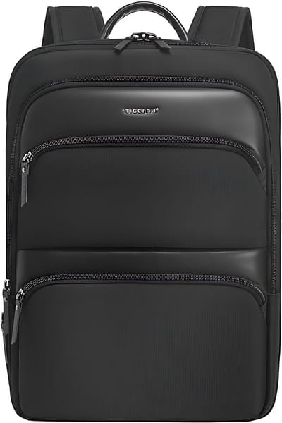 CarryQuest® - 15.6inch Laptop Rugzak - Uitbreidbare Rugzak voor Mannen - Waterdicht Nylon + Ergonomisch Ontwerp - Zwart