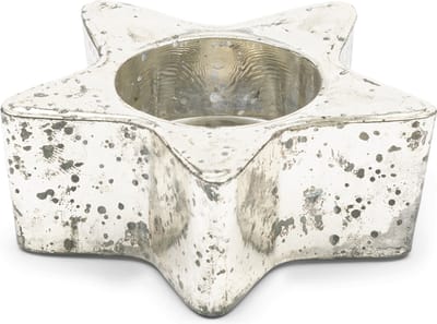Riviera Maison Waxinelichthouder, Theelichthouder, Ster - RM Starry Star Votive - zilver - Glas
