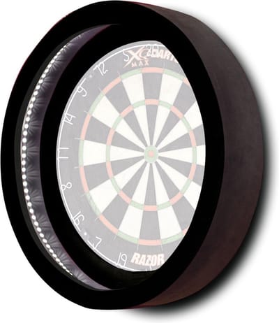 XQMax Dartbordring Met Led-verlichting 60 Cm Zwart - Cadeau