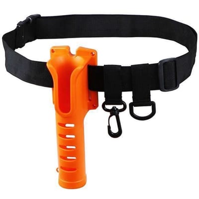 Support de dispositif d'insertion de poteau Portable, matériel de pêche, taille réglable, support de canne à pêche, insertion de poteau orange