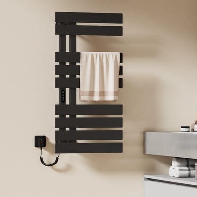 EMKE Elektrische Handdoekradiator - Smart Bediening - Touchscreen & APP - Met Timer - 320 W - 100x50 cm - Badkamer Radiator - Handdoekdroger