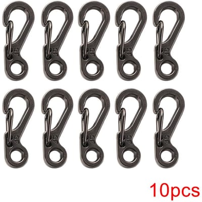 10/20 Pièces Mini Mousqueton Activité Extérieure Survie Sac à Dos Mousqueton Porte-clés Attaches EDC Petit Accrochage Équipement Tactique Camping