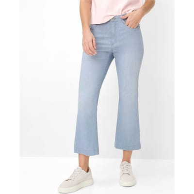Brax Dames Jeans  Style MARY S BOOT USED LIGHT GREY, denim lichtgrijs, maat 36