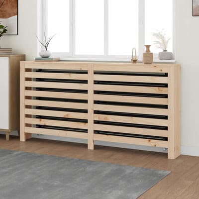 Thuys – Radiatorbekleding – Omkasting – Ombouw – Ombouw Verwarming – Verwarmingshoes – Radiator Afdekking – Onafgewerkt – Hout – 169 x 19 x 84 cm