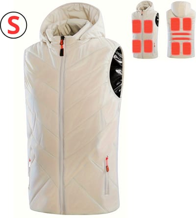 Bovista Verwarmde Bodywarmer - Heated Vest - Elektrische Bodywarmer - Extra Warm - Wit - Vrouwen - Maat S