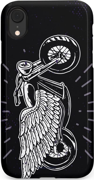 Casetastic Hoesje Geschikt voor Apple iPhone Xr - Stijlvolle Beschermende Duo-layer Case - Retro highway