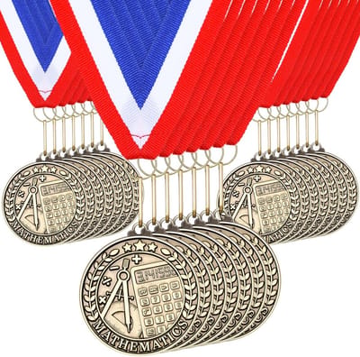 Gouden Winnaars Medailles 30 Stuks met Neklinten - Prijzen voor Competities en Evenementen