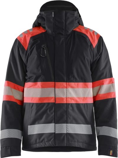 Blaklader 4480-1977 Winterjas High Vis - Zwart/High Vis Rood - L