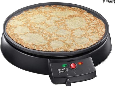 RFWR® Elektrische crêpe- en pannenkoekenmaker met anti-aanbakplaat - 30cm met temperatuurregeling