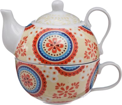 Cosy & Trendy Theepot Met Kopje - Ø 10 cm x 12 cm - 26 cl-21 cl