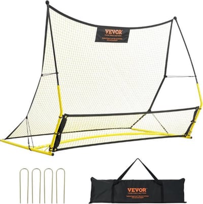 2 in 1 Professionele Voetbal Rebounder – Bouncer – Rebounder – Trainigsmateriaal Voetbal – Stuitbaltrainer – Incl. Draagtas
