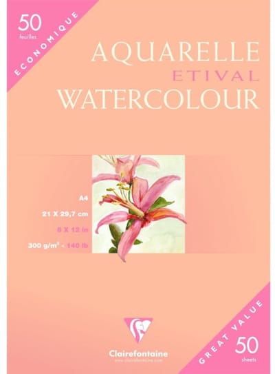 Clairefontaine Etival Grain Fin Aquarelpad 300 grams A4