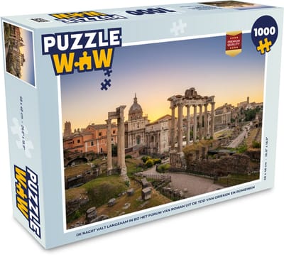 Puzzel Romeinse rijk - Constructie - Nacht - Legpuzzel - Puzzel 1000 stukjes volwassenen