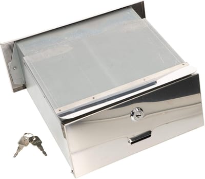 Muurdoorworp brievenbus - Inbouw brievenbus - Post ontvangen - Instelbare diepte - 160-295 mm - Zilver