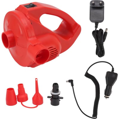 Pompe à Air Électrique Plastique d'Ingénierie ABS Gonfleur Compact Pour Matelas Gonflable 5W red