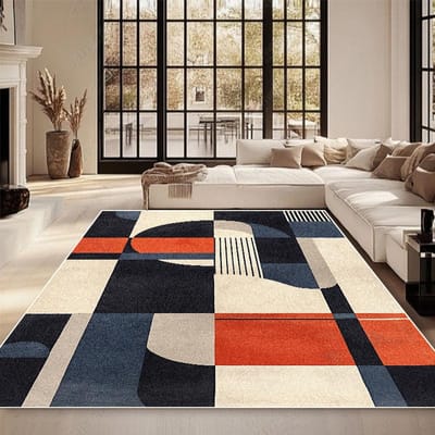 Moderne Decoratie Woonkamer Tapijt Mode Geometrisch Design Grote Kleden Slaapkamer Antislip Kleed Hal Sofa Zijde Pluche Vloermatten 60*90cm