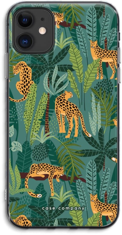 Case Company® - Hoesje geschikt voor iPhone 11 hoesje - Luipaard 2 - Soft Cover Telefoonhoesje - Bescherming aan alle Kanten en Schermrand