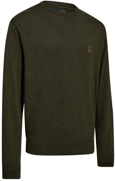 8117 Deerhunter Harrington O-neck Knit Forest Ember Melange Maat S